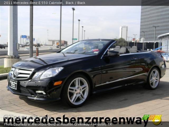 2011 Mercedes-Benz E 550 Cabriolet in Black