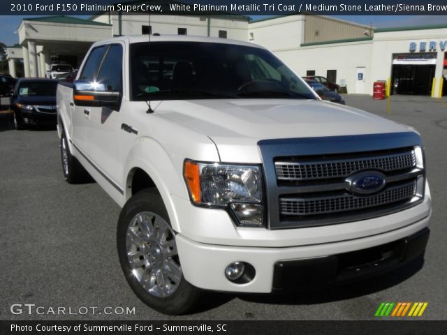 2010 Ford F150 Platinum SuperCrew in White Platinum Metallic Tri Coat