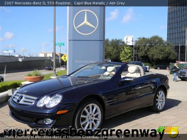 2007 Mercedes-Benz SL 550 Roadster in Capri Blue Metallic