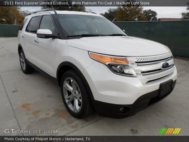 2012 Ford Explorer Limited EcoBoost in White Platinum Tri-Coat