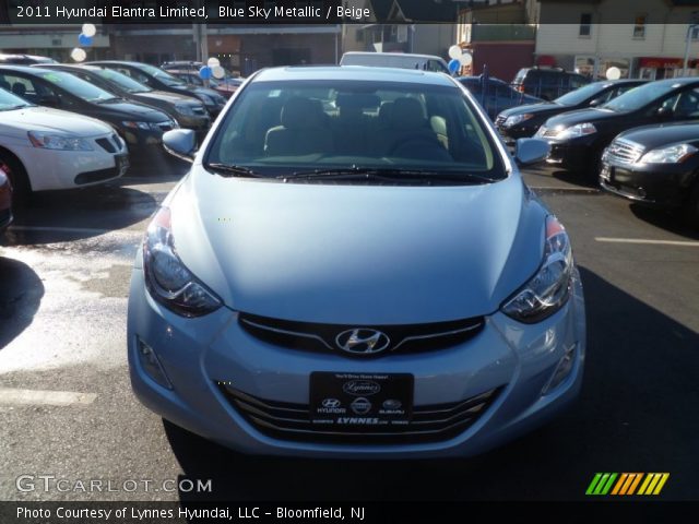 2011 Hyundai Elantra Limited in Blue Sky Metallic