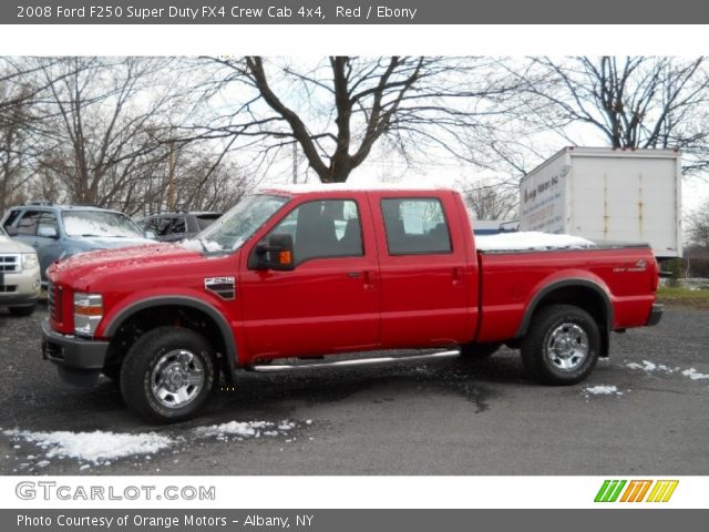 2008 Ford F250 Super Duty FX4 Crew Cab 4x4 in Red
