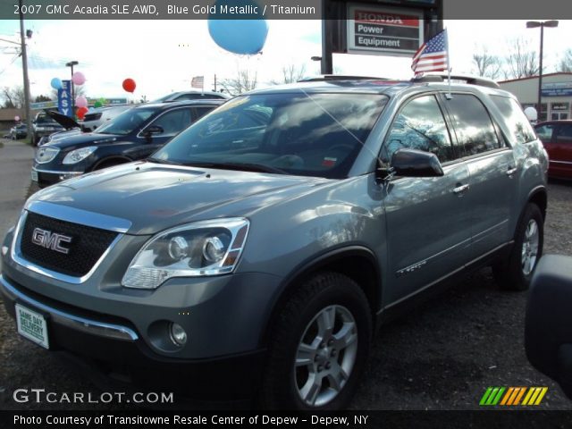 2007 GMC Acadia SLE AWD in Blue Gold Metallic
