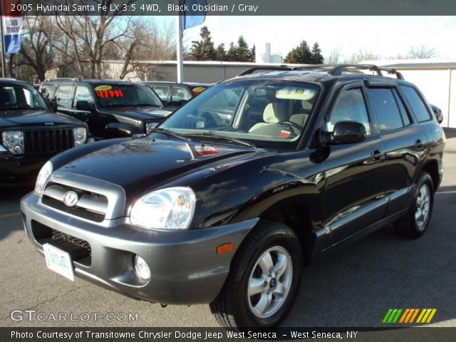 2005 Hyundai Santa Fe LX 3.5 4WD in Black Obsidian