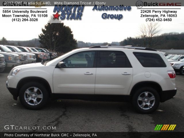 2012 GMC Acadia SLE AWD in White Diamond Tricoat
