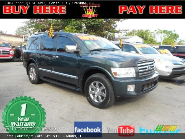 2004 Infiniti QX 56 4WD in Cobalt Blue