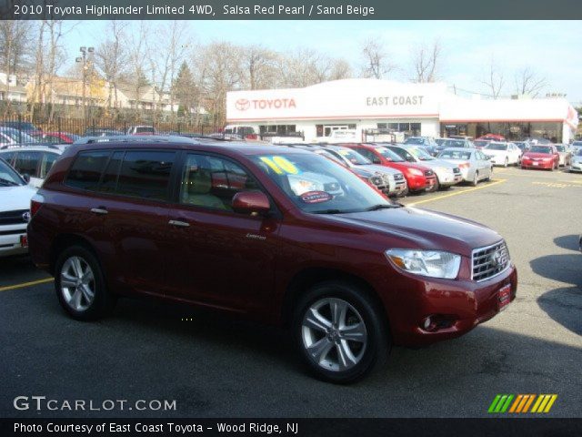 2010 Toyota Highlander Limited 4WD in Salsa Red Pearl