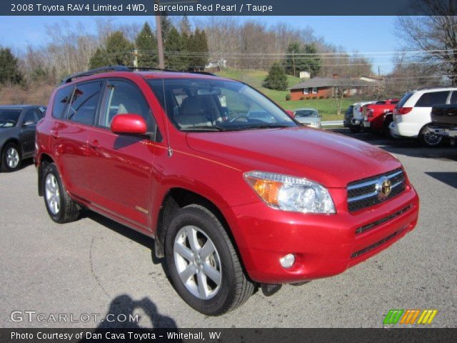 2008 Toyota RAV4 Limited 4WD in Barcelona Red Pearl