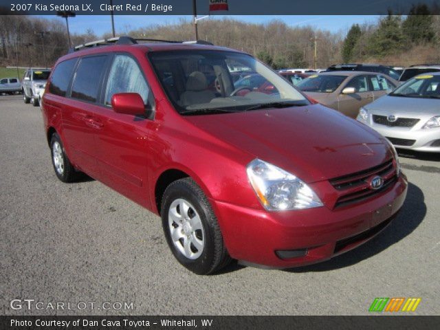 2007 Kia Sedona LX in Claret Red