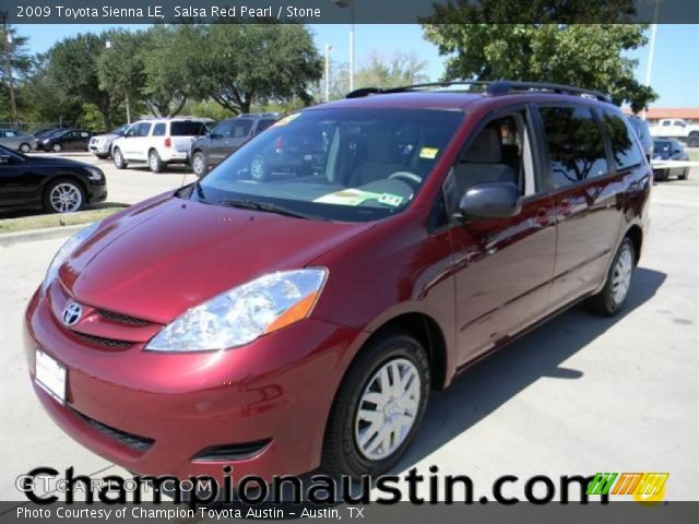 2009 Toyota Sienna LE in Salsa Red Pearl