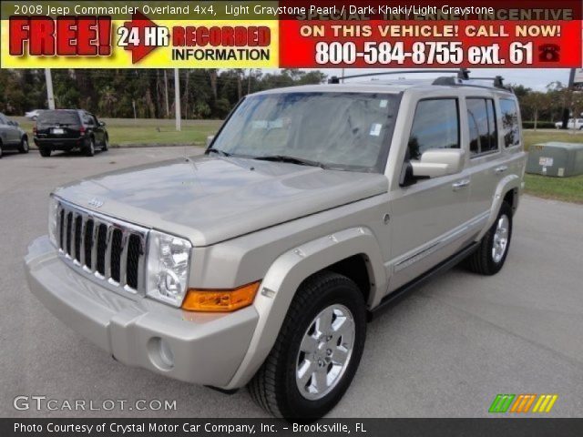 2008 Jeep Commander Overland 4x4 in Light Graystone Pearl
