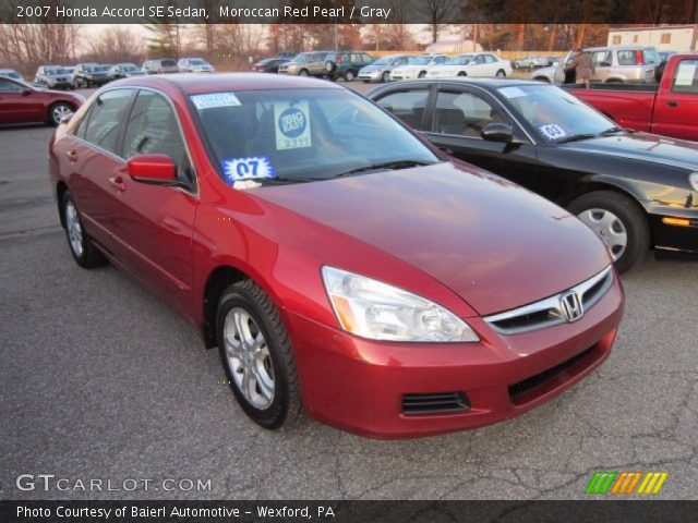 2007 Honda Accord SE Sedan in Moroccan Red Pearl