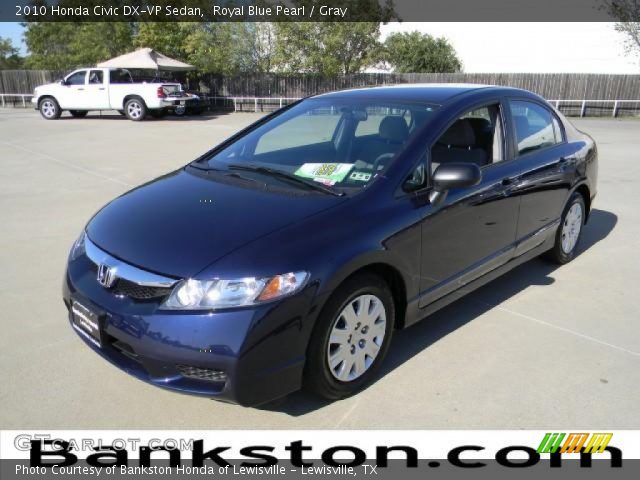 2010 Honda civic royal blue pearl #3