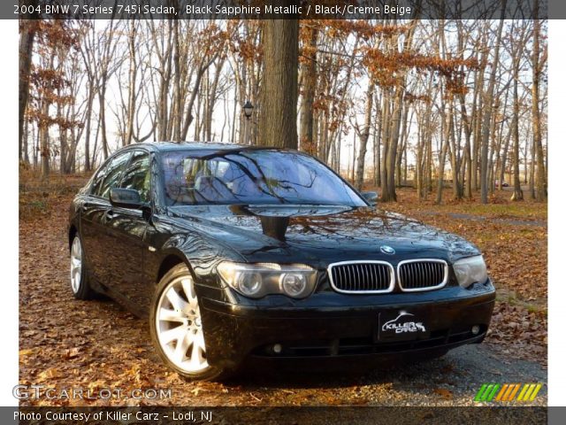 2004 BMW 7 Series 745i Sedan in Black Sapphire Metallic