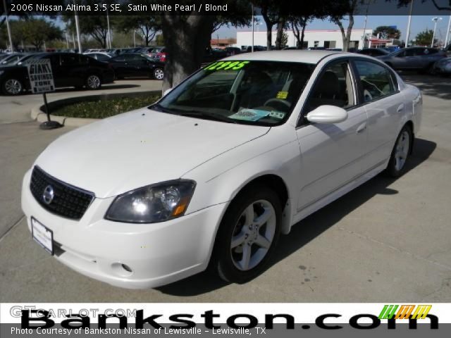 2006 Nissan Altima 3.5 SE in Satin White Pearl
