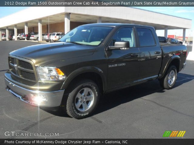 2012 Dodge Ram 1500 Outdoorsman Crew Cab 4x4 in Sagebrush Pearl