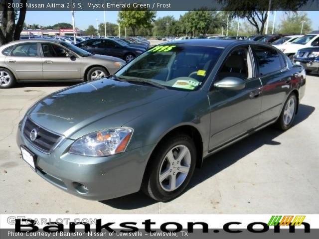 2003 Nissan Altima 2.5 S in Mystic Emerald Green