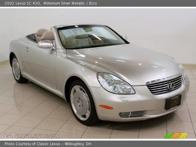 2002 Lexus SC 430 in Millenium Silver Metallic