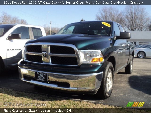 2011 Dodge Ram 1500 SLT Quad Cab 4x4 in Hunter Green Pearl