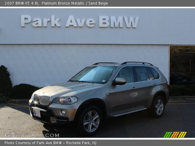 2007 BMW X5 4.8i in Platinum Bronze Metallic