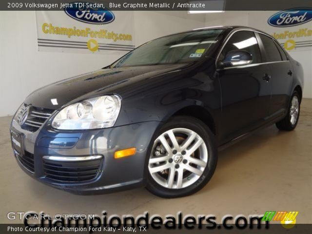 2009 Volkswagen Jetta TDI Sedan in Blue Graphite Metallic