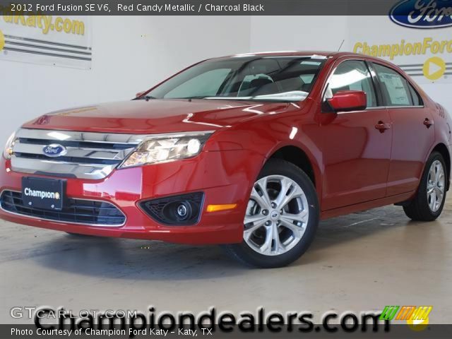 2012 Ford Fusion SE V6 in Red Candy Metallic