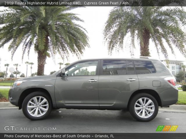 2009 Toyota Highlander Hybrid Limited 4WD in Cypress Green Pearl