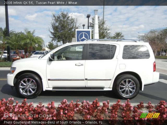 2008 Infiniti QX 56 in Tuscan Pearl White