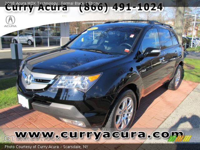 2008 Acura MDX Technology in Formal Black