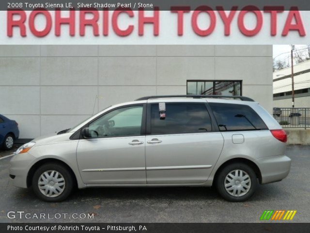 2008 Toyota Sienna LE in Silver Shadow Pearl