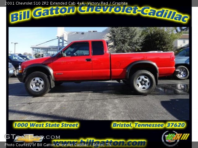 2001 Chevrolet S10 ZR2 Extended Cab 4x4 in Victory Red