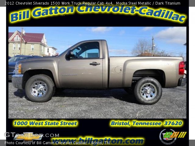 2012 Chevrolet Silverado 1500 Work Truck Regular Cab 4x4 in Mocha Steel Metallic