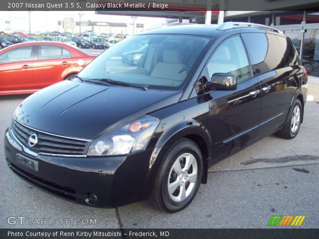 2007 Nissan Quest 3.5 S in Galaxy Black Metallic