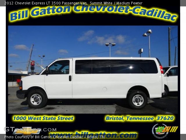 2012 Chevrolet Express LT 3500 Passenger Van in Summit White