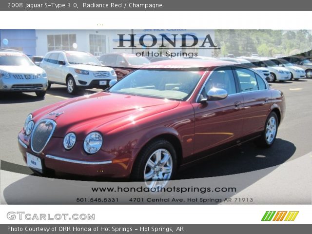 2008 Jaguar S-Type 3.0 in Radiance Red