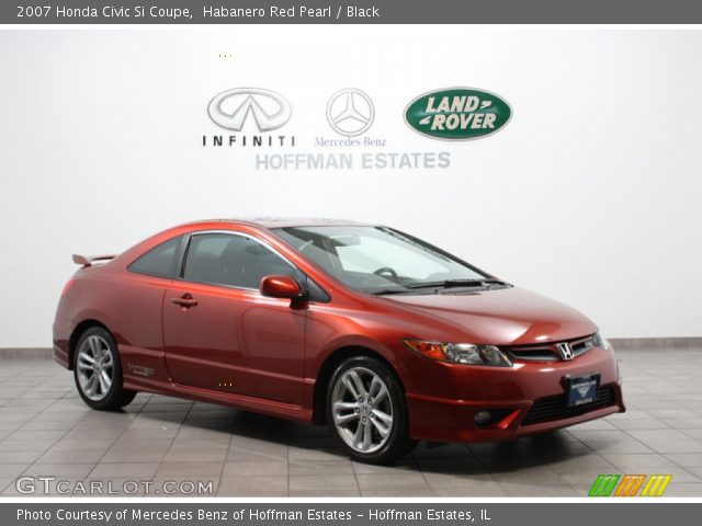 2007 Honda Civic Si Coupe in Habanero Red Pearl
