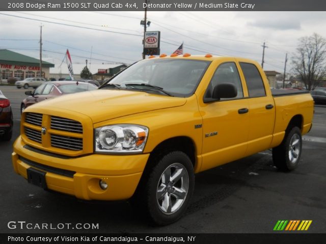 2008 Dodge Ram 1500 SLT Quad Cab 4x4 in Detonator Yellow