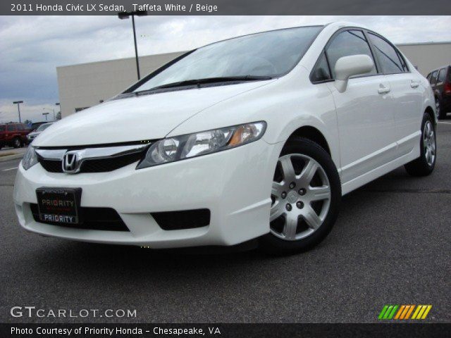2011 Honda Civic LX Sedan in Taffeta White