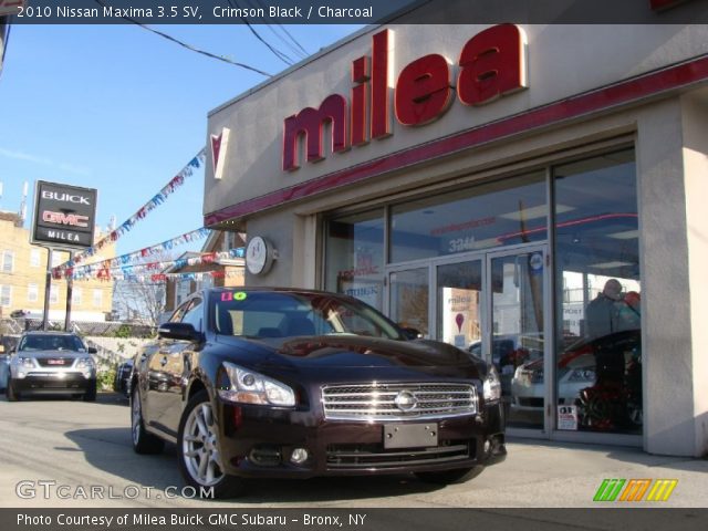 2010 Nissan Maxima 3.5 SV in Crimson Black