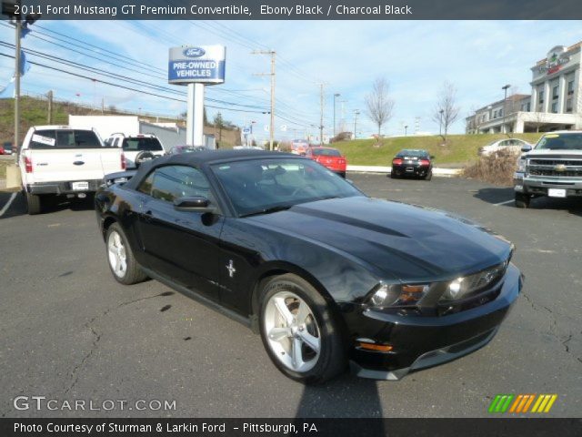 2011 Ford Mustang GT Premium Convertible in Ebony Black