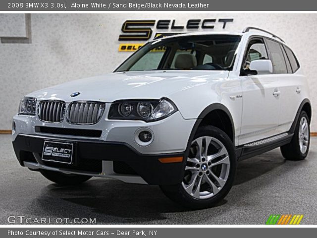 2008 BMW X3 3.0si in Alpine White
