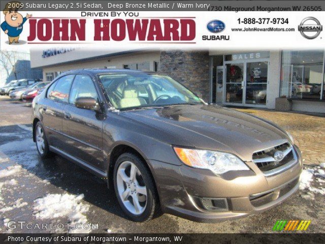2009 Subaru Legacy 2.5i Sedan in Deep Bronze Metallic