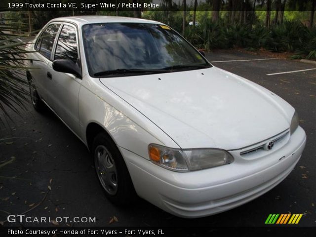 1999 Toyota Corolla VE in Super White