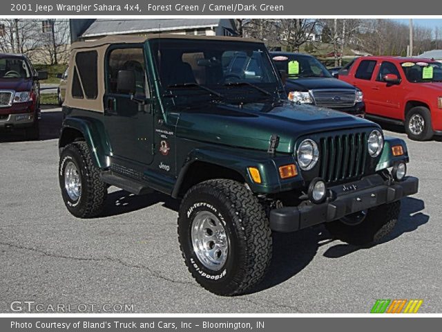 2001 Jeep Wrangler Sahara 4x4 in Forest Green