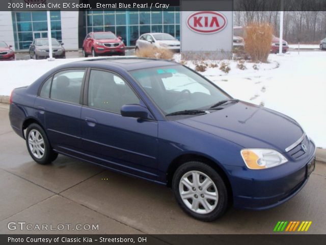 2003 Honda Civic EX Sedan in Eternal Blue Pearl