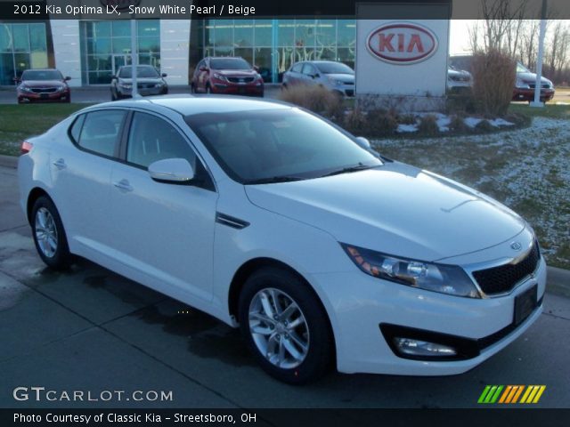 2012 Kia Optima LX in Snow White Pearl