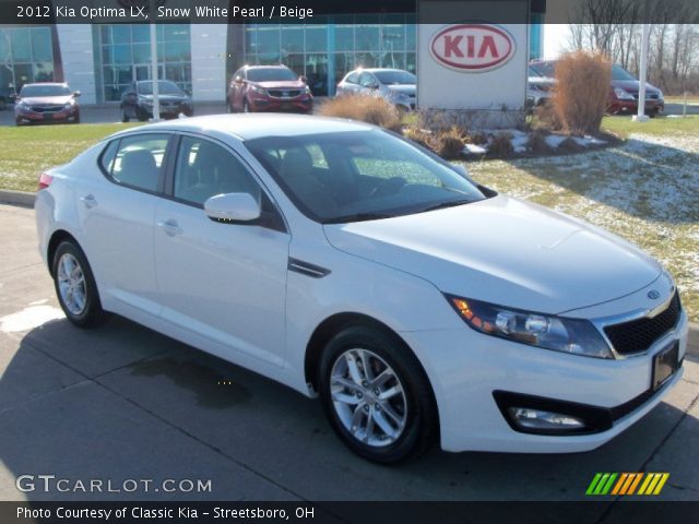 2012 Kia Optima LX in Snow White Pearl