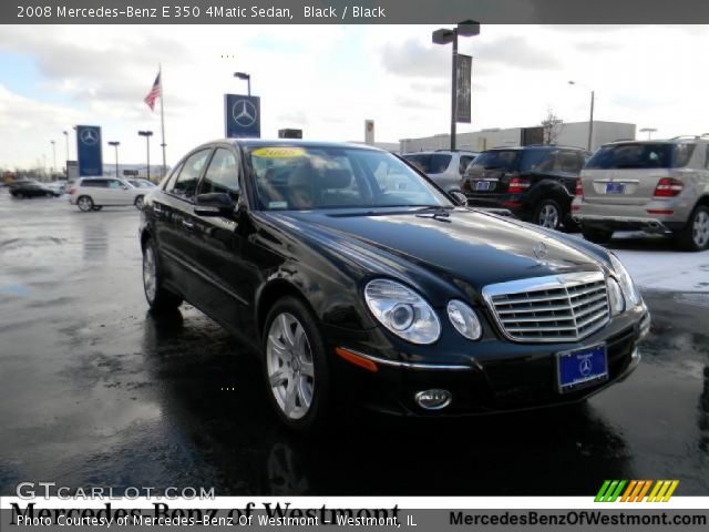 2008 Mercedes-Benz E 350 4Matic Sedan in Black