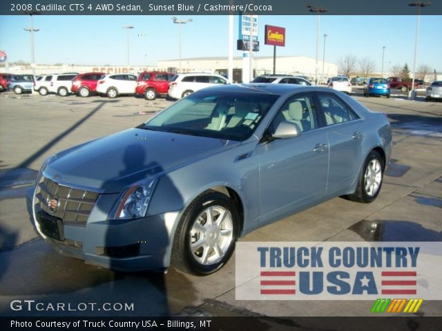 2008 Cadillac CTS 4 AWD Sedan in Sunset Blue