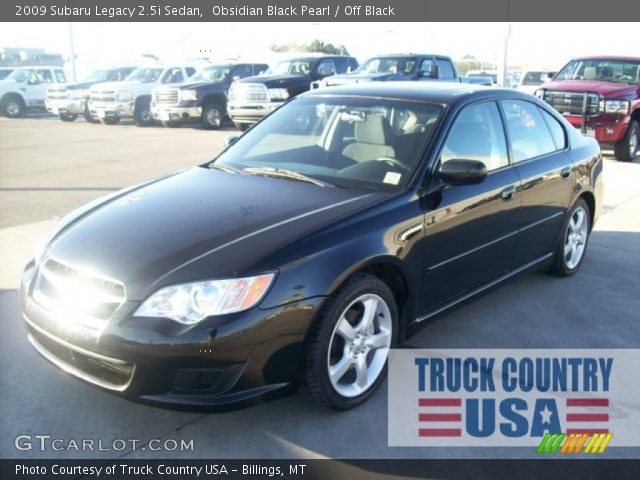 2009 Subaru Legacy 2.5i Sedan in Obsidian Black Pearl